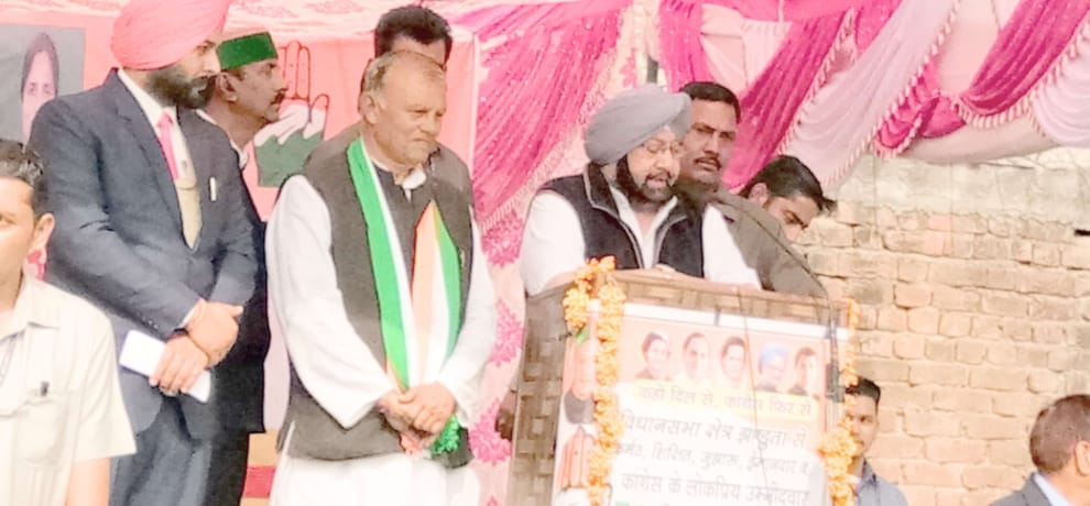 himachal assembly election punjab cm captain amrinder singh rally at bilaspur