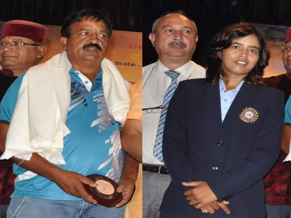 cricketer ekta bisht and her coach will get award by uttarakhand government