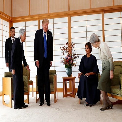  Japan gives grand welcome to donald trump