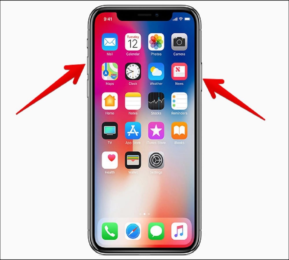 iphone x screenshot
