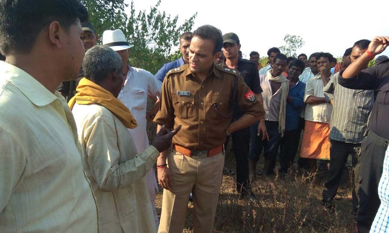 bodies of couple hanging on trees in forest of mirzapur