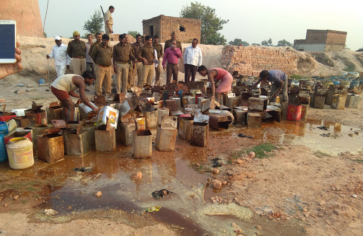 one thousand liters of raw alcohol recovered.