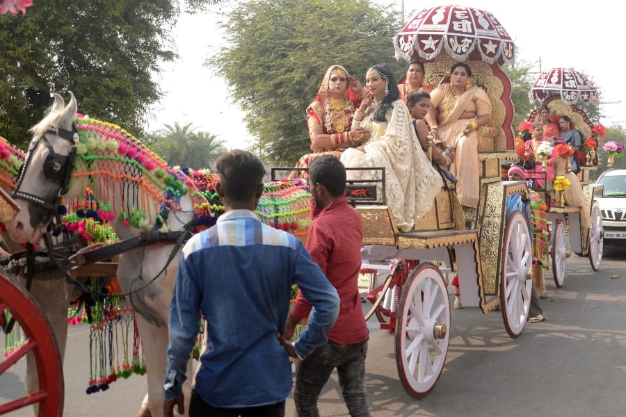 march of transgenders in Lucknow.