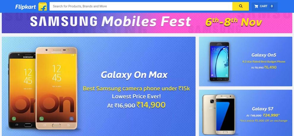 Flipkart Samsung Mobiles Fest