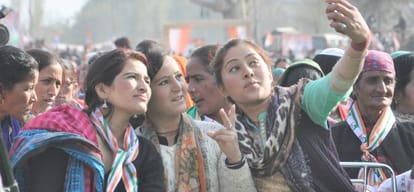himachal assembly election 2017 congress incharge ranjita ranjan rally at kullu