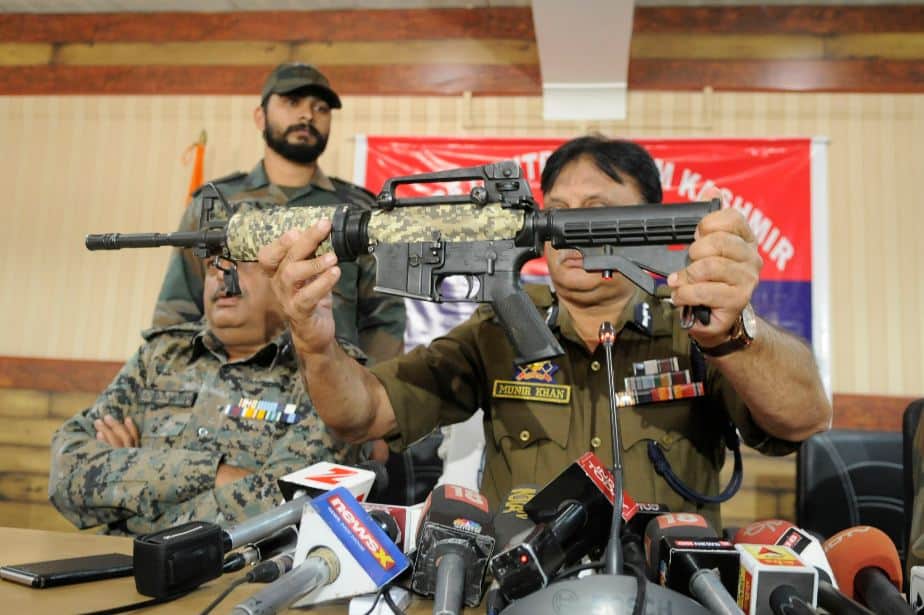SEE THE PICS OF RECOVER GUN M4 CARBINE TO THE TERRORIST IN PULWAMA 