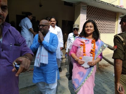 mayor candidates of BJP, Congress, SP and BSP do nomoination