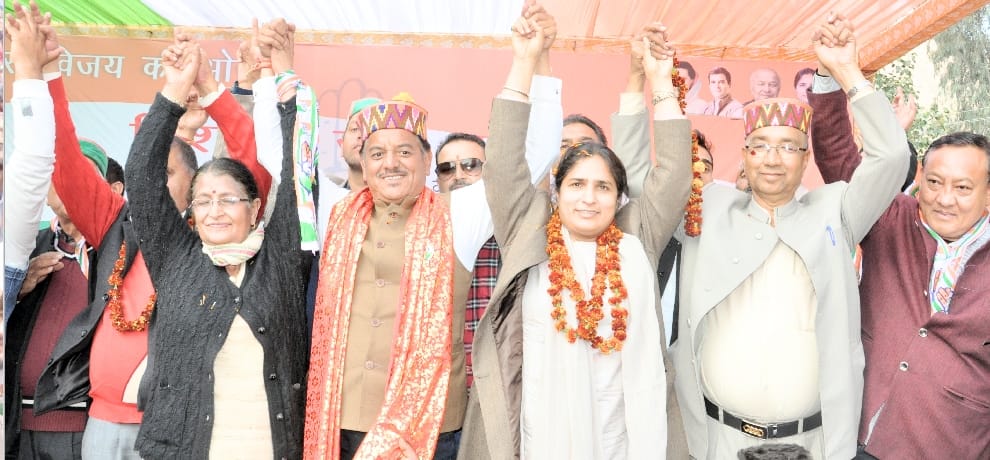himachal assembly election 2017 congress incharge ranjita ranjan rally at kullu