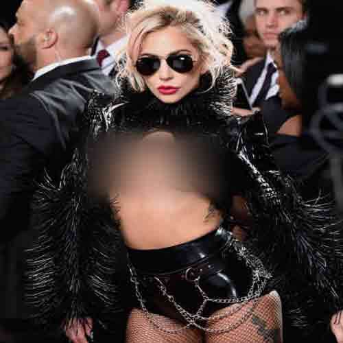 lady gaga revealing dress in 59 grammy awards