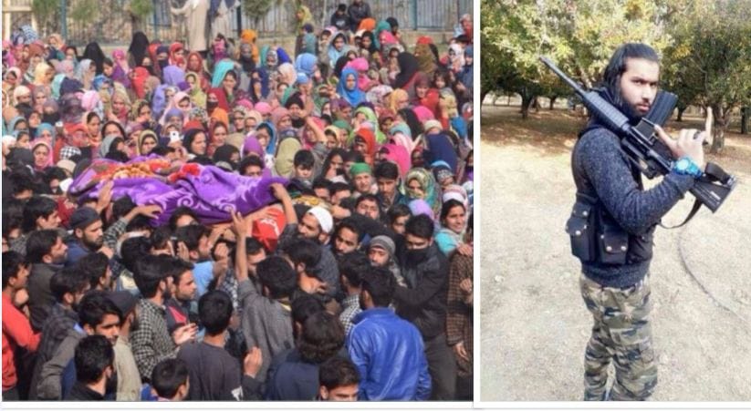 Jaish terrorist Sameer Tiger come in funeral of waseem tiger in pulwama