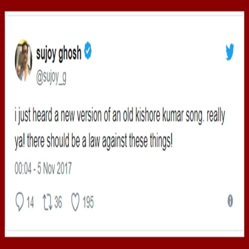 Music director Vishal Dadlani and Sujoy Ghosh tweets against remix
