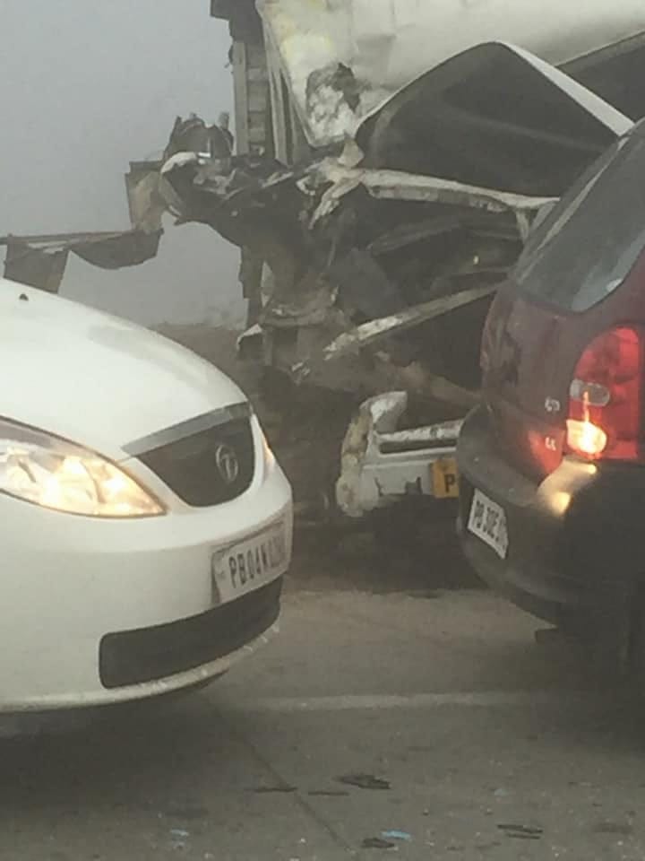 massive accident on Bathinda highway, kills 9 students