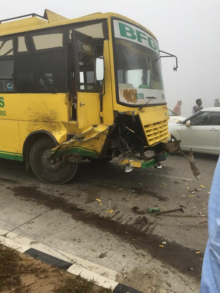 massive accident on Bathinda highway, kills 9 students