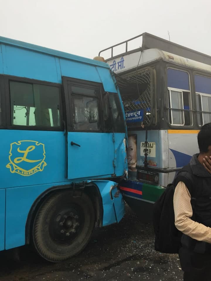 massive accident on Bathinda highway, kills 9 students