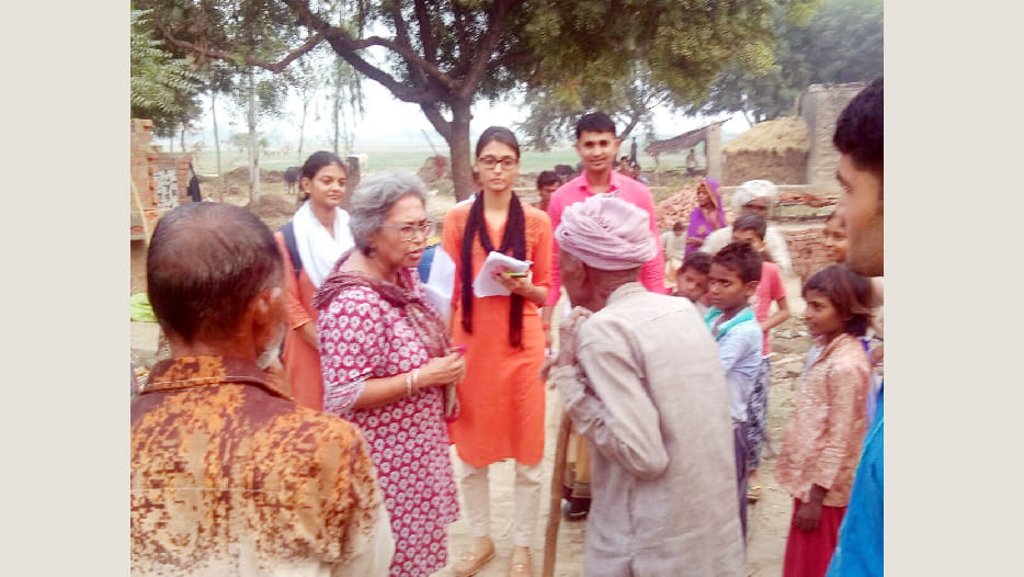 Reality of the Sanitation campaign seen in the village