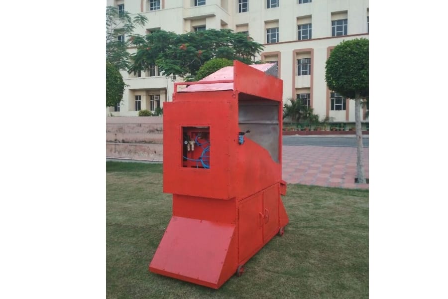 rice threshing machine of former  ITS students to be exhibited in global entrepreneurship summit.