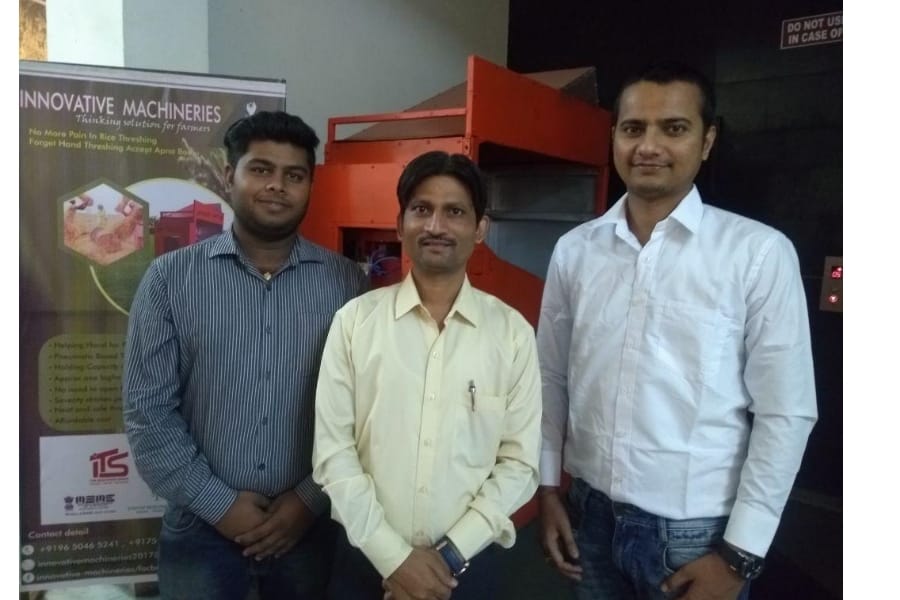 rice threshing machine of former  ITS students to be exhibited in global entrepreneurship summit.