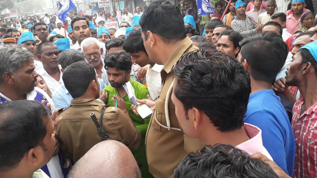 Cases filed against two, including BSP candidate.