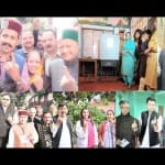 himachal assembly election 2017 dhumal virbhadra kaul singh cast their votes