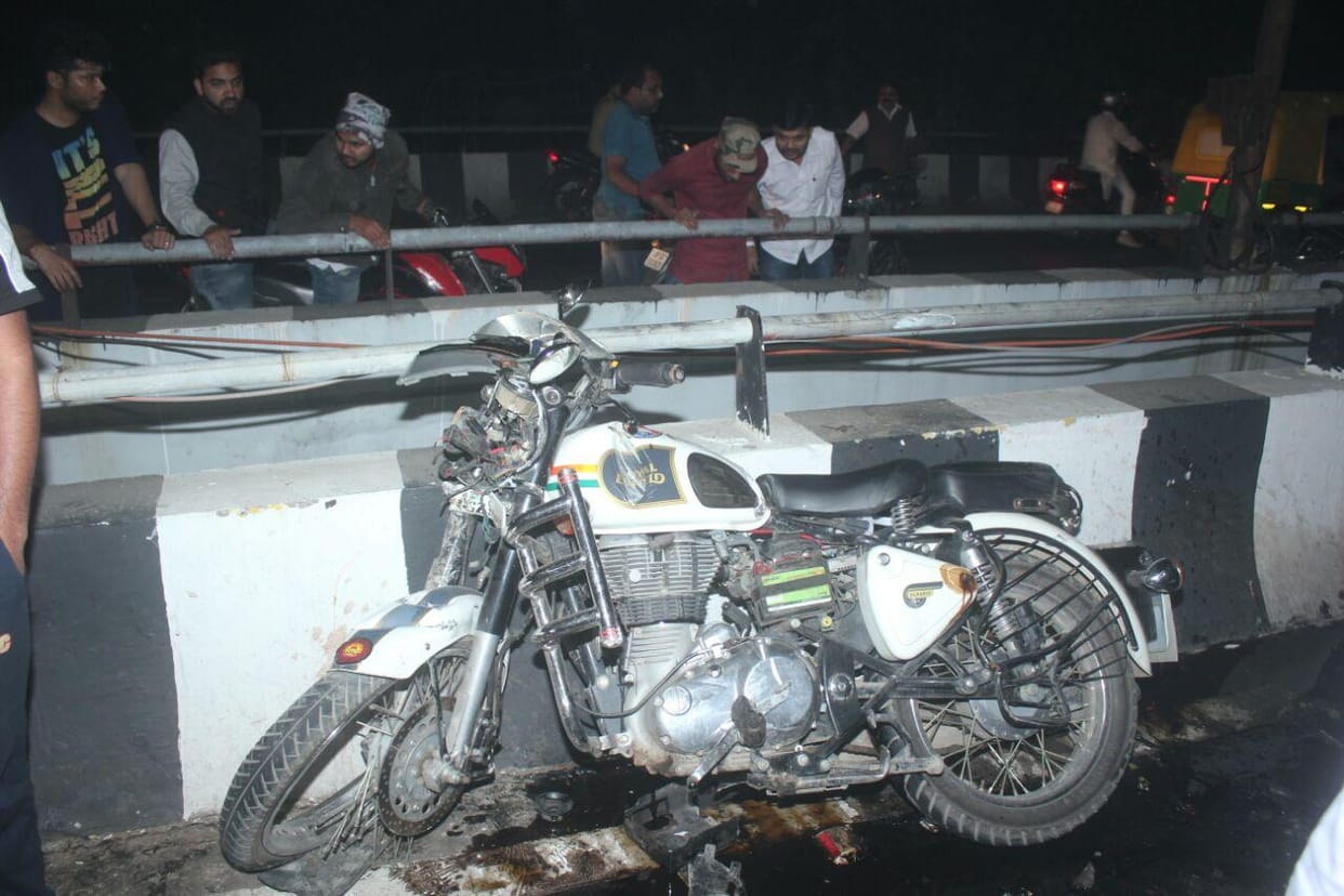 accident in lohia over bridge