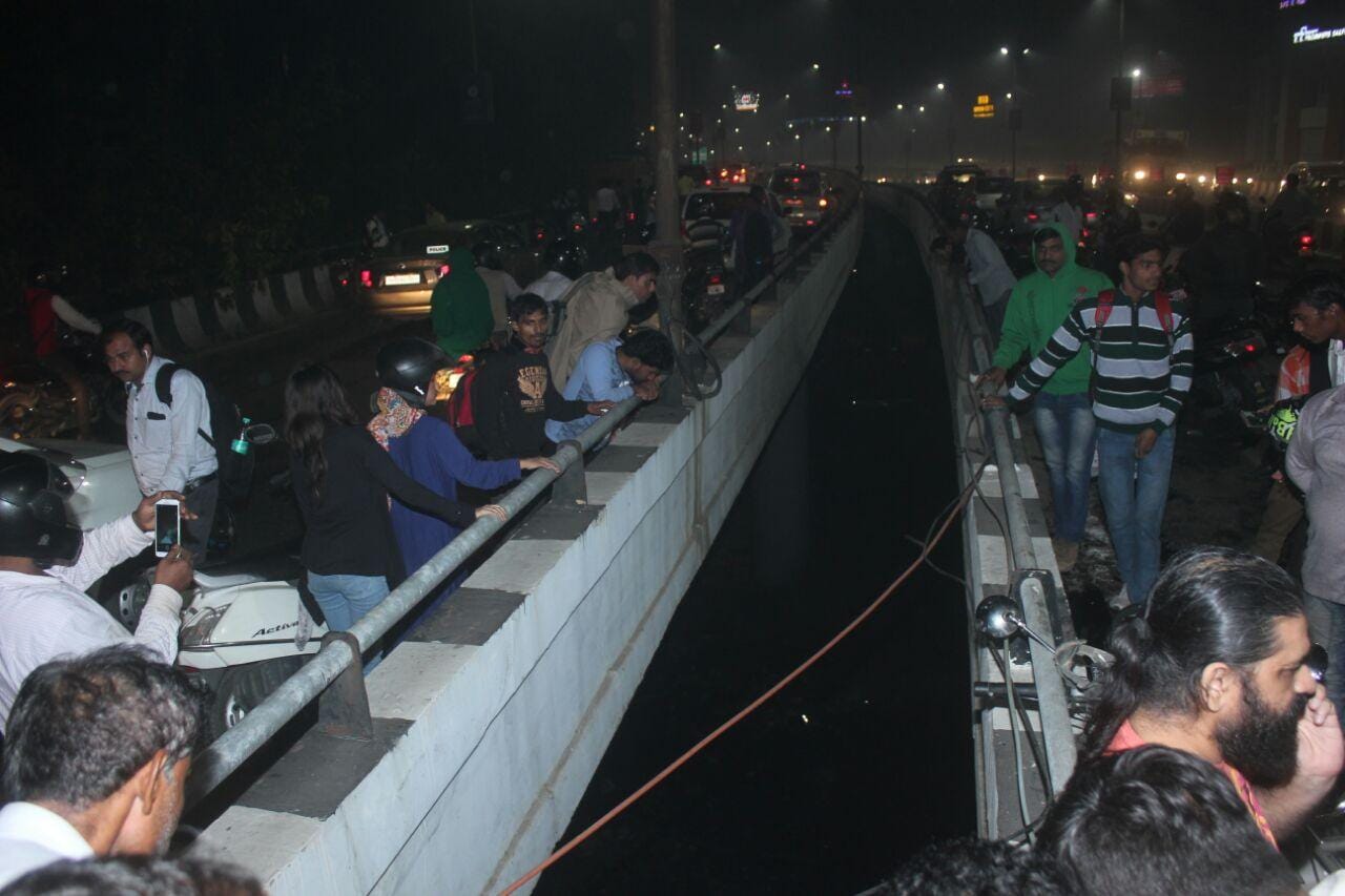 accident in lohia over bridge
