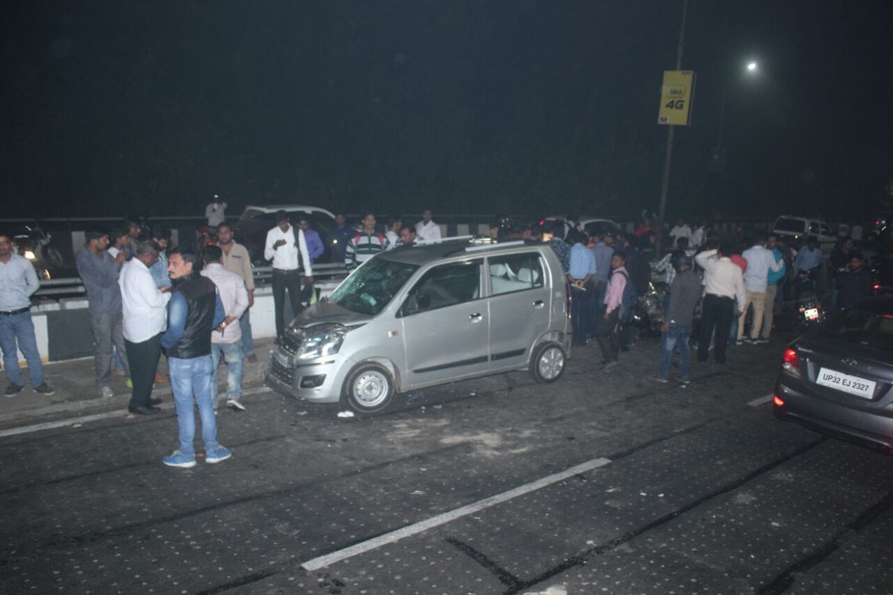 accident in lohia over bridge