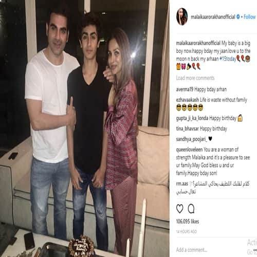 Malaika Arora and Arbaaz Khan celebrated son Arhaan’s birthday together