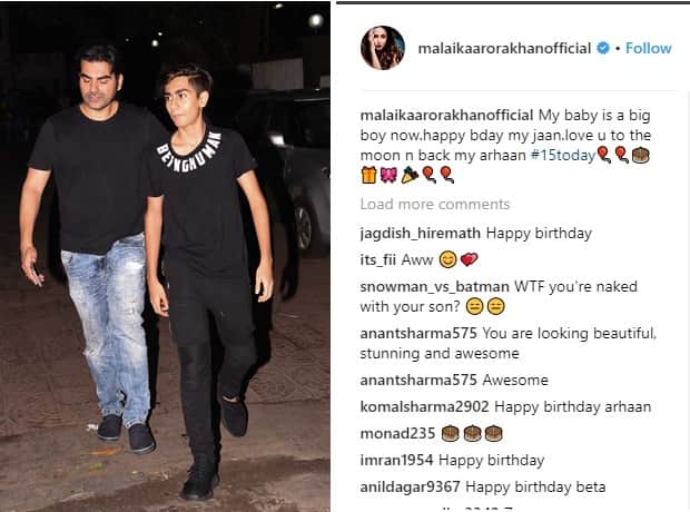 Malaika Arora and Arbaaz Khan celebrated son Arhaan’s birthday together