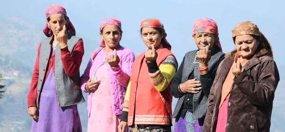 himachal assembly election 2017 women polling 6 percent more than men