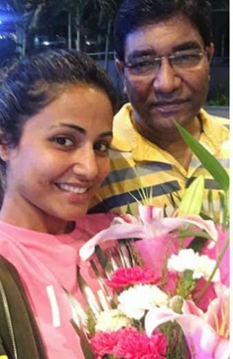 Bigg Boss Hina Khan father disturbed by daughters breaks] down in show