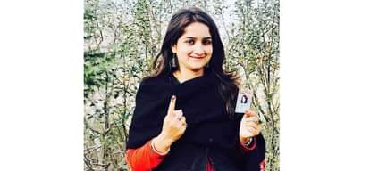 prajwala busta vote first time in himachal assembly election