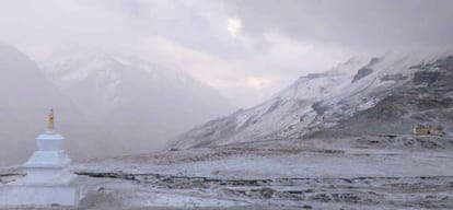 probability of snowfall and rain in himachal from 14 nov