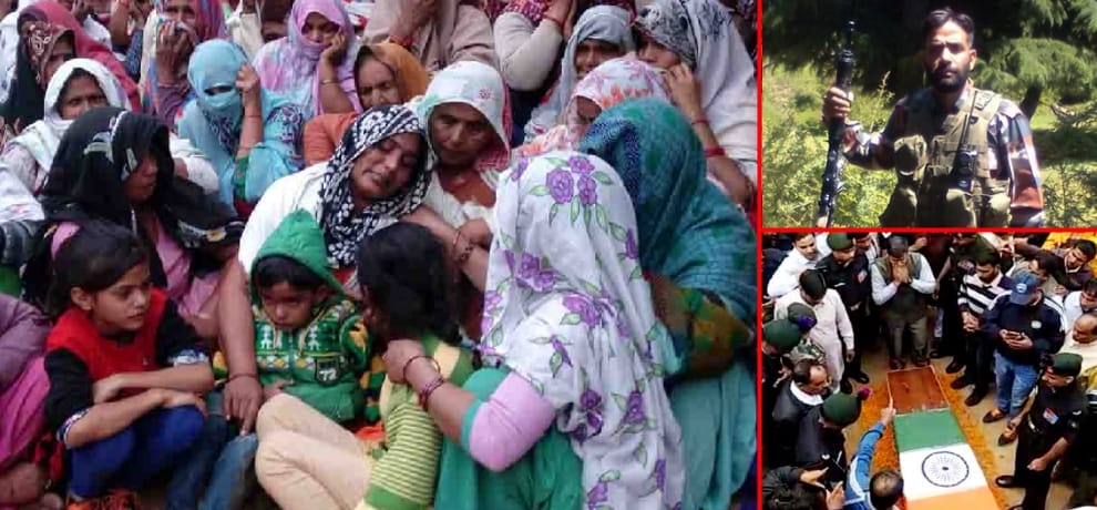 terror attack in pulwama: martyr brahmapal singh died after killing 3 terrorists, body reaches home