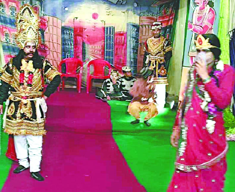 Goddess Bhagwat in the day in Sunakote, Ramlila