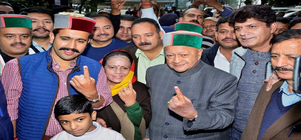 Veteran leaders cast their vote In Himachal Pradesh assembly elections