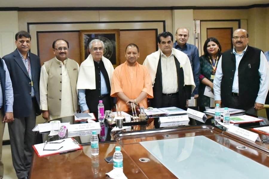 Niti ayog vice president on development of Uttar Pradesh.