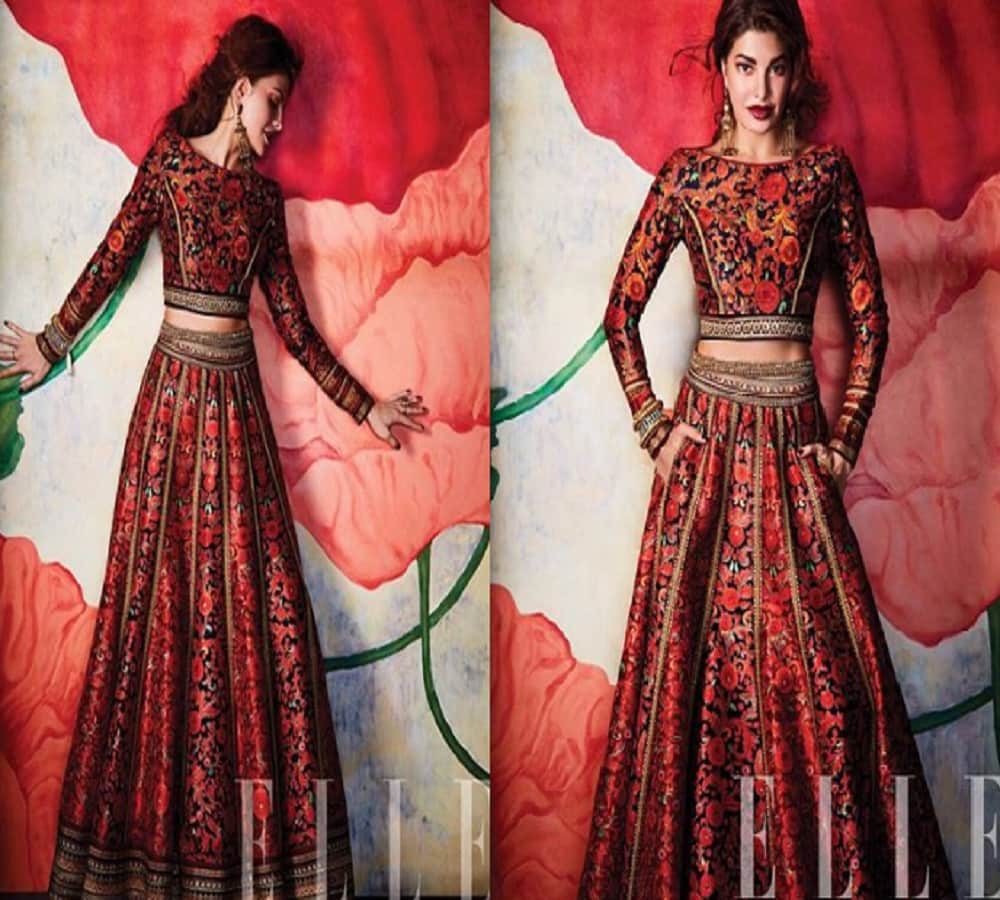 Bollywood actress Jacqueline Fernandez  photo shoot for Elle magazine