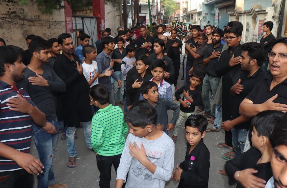 चेल्लुम पर कर्बला के शहीदों को नजराना-ए-अकीदत