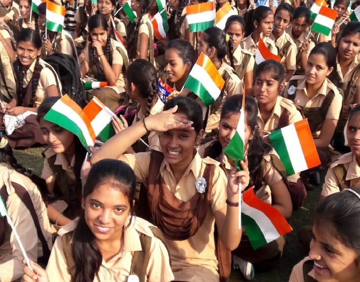 National flag insulted in jaipur during the vande matram programme