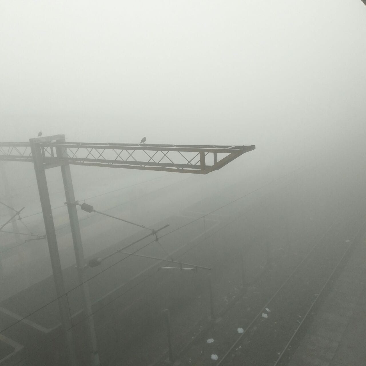 agra dence fog stop life in city of taj mahal