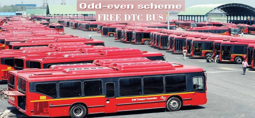 travelling in dtc and cluster buses will be free during odd even days