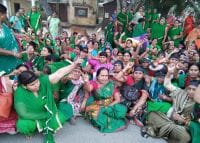 काली पट्टी बांधक जताया विरोध