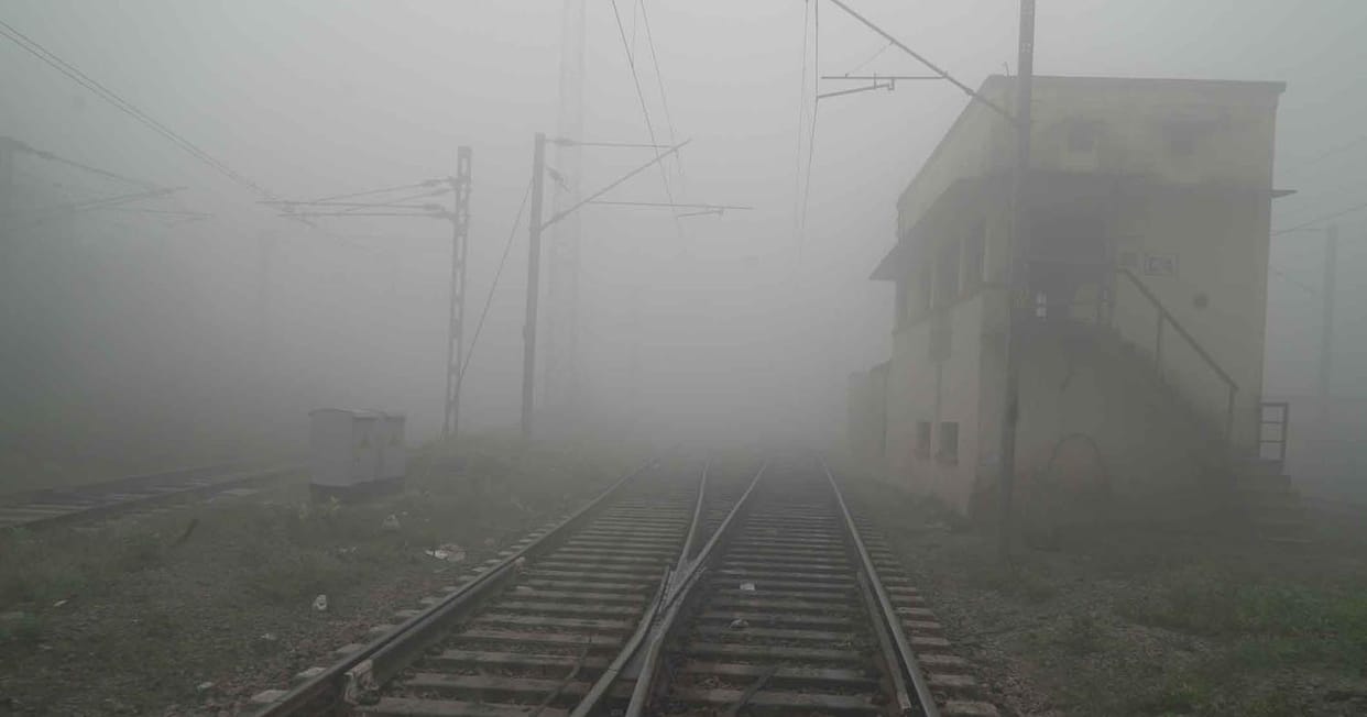 railway is alert for fog train speed will be cut