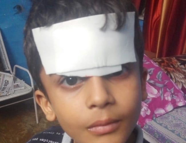 teacher beaten the student in lucknow