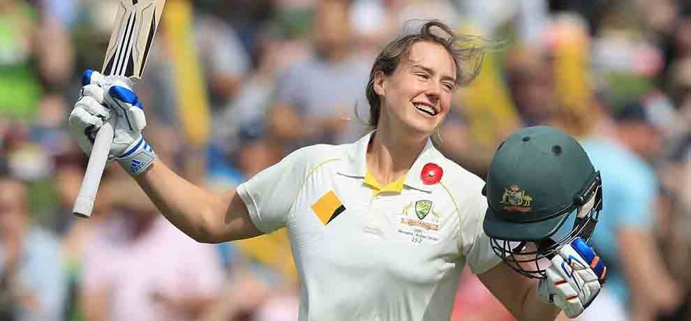 ellyse perry completes first international century in style against australia many records tumble