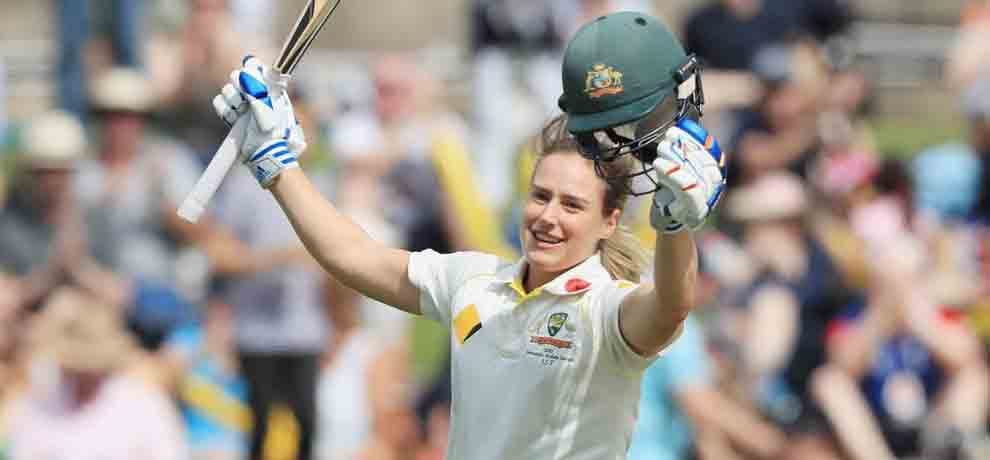 ellyse perry completes first international century in style against australia many records tumble