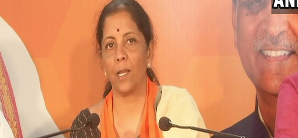 gujarat assembly elections niramala sitharaman says congress did not take steps for narmada
