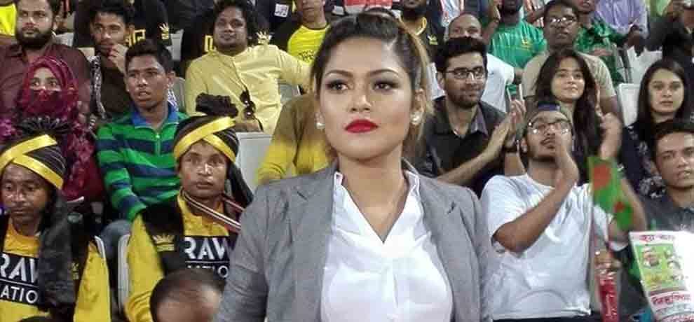 Peya Jannatul enjoying her stint as an anchor in the BPL