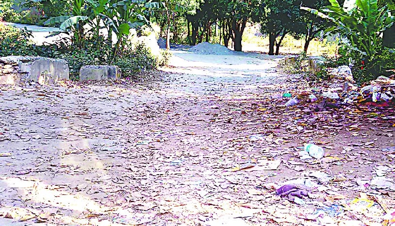 Road work stopped for six months