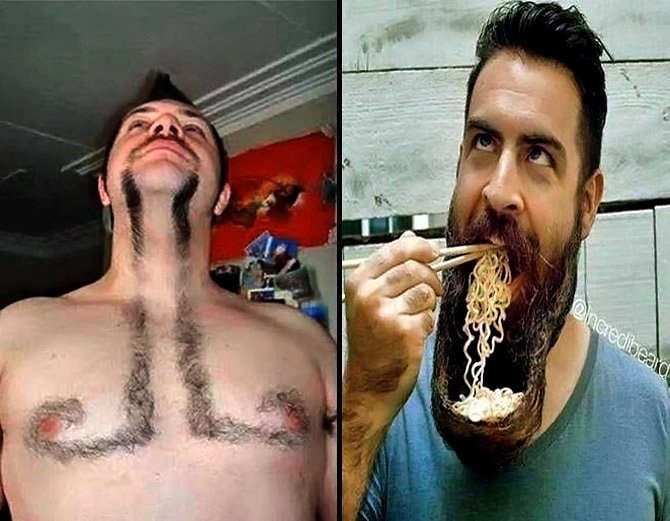 weird types of experiment with the beard